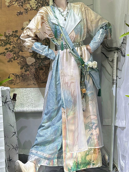 Flower Poetry Unisex Hanfu Ceruplume