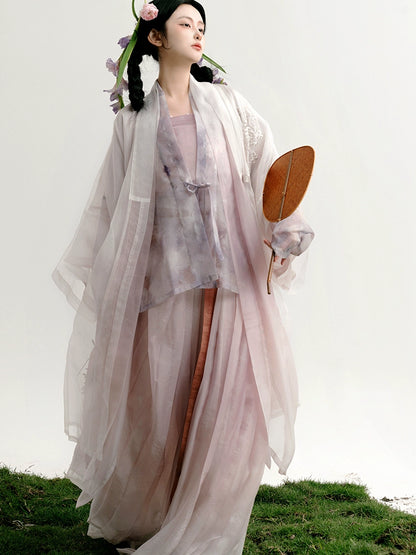 Shangyao Retreat Series Pink Purple Song Hanfu