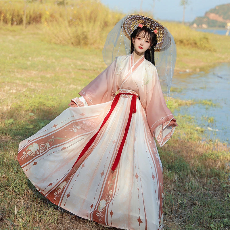 LOOKBOOK SERIES Wei Jin Dynasty Red Blue Hanfu