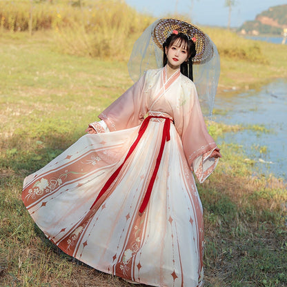 LOOKBOOK SERIES Wei Jin Dynasty Red Blue Hanfu