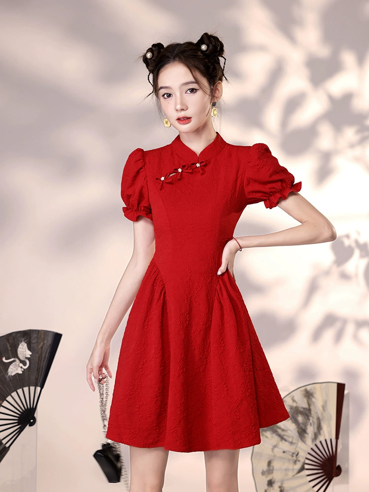 New Chinese Style Cheongsam Qipao Girlish Dressy Casual 4