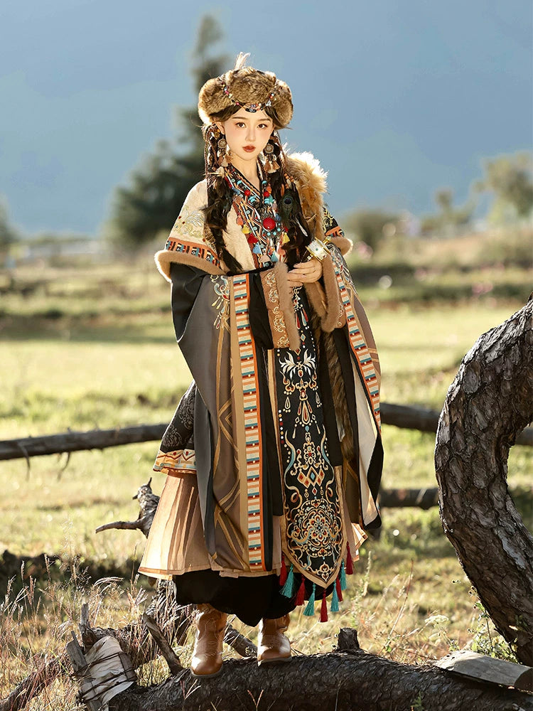 Lookbook Series Exotic Tibet Winter Hanfu