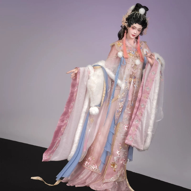 Ethereal Dreamscape Series Supreme Hanfu-Peach Branch Cloud Ballad