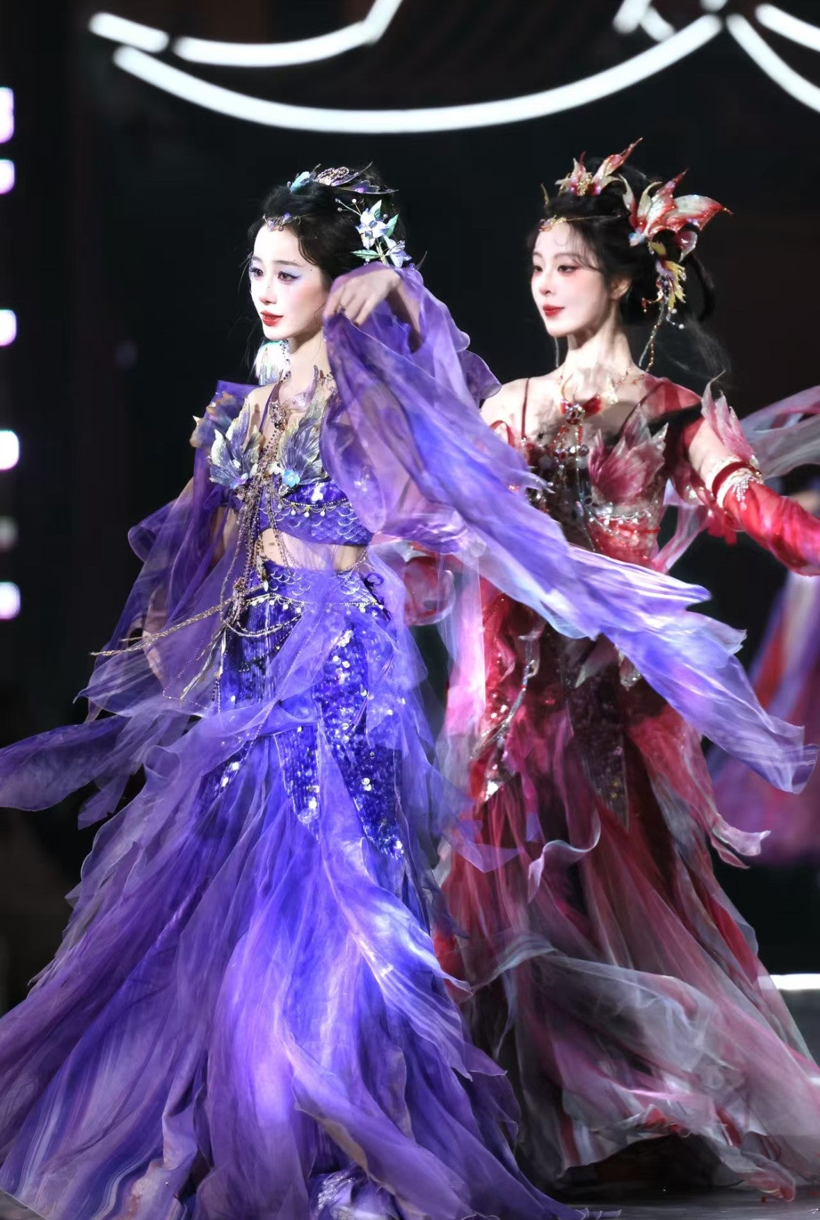 Oriental Aesthetics Series Koi Amethyst Dancing Hanfu Dress