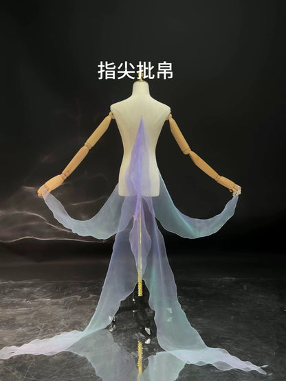 Haute Couture Series Woven Fabric Embroidered Hanfu Qing Huan Epiphyllum Jellyfish