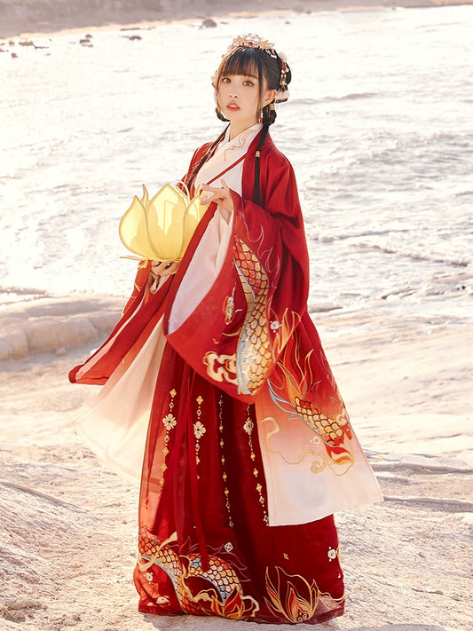 Long Deng Ye Yan : Fluidic-Dye Skirt-CLOAK