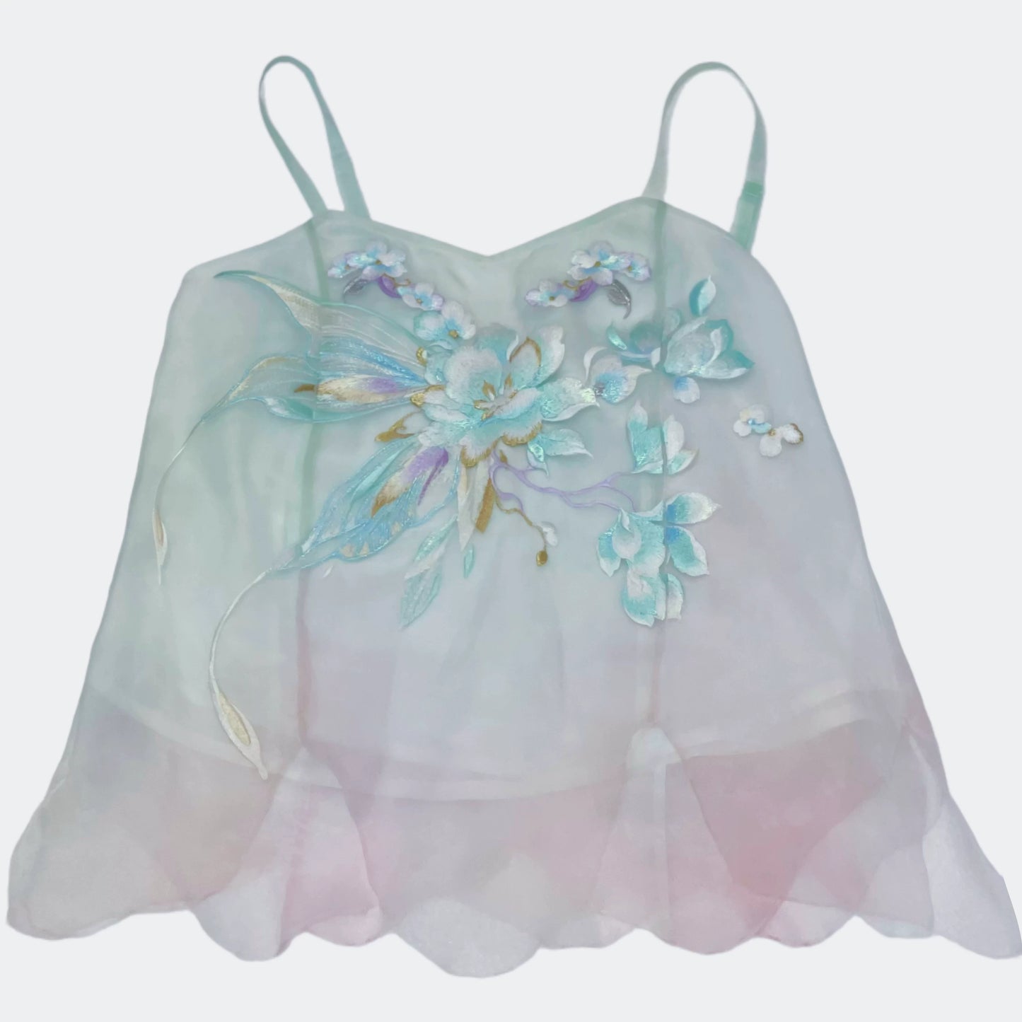 Haute Couture Series Woven Fabric Embroidered Hanfu Qing Huan Moon Goddess Warring States