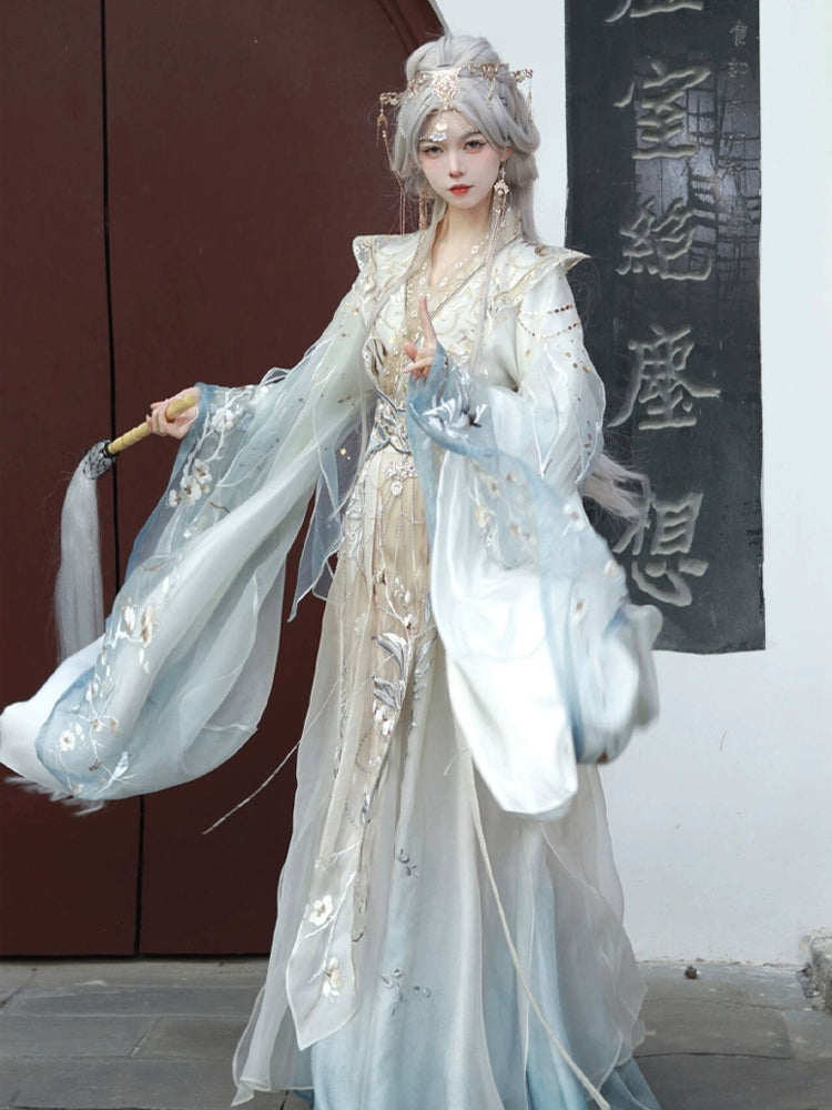 Ethereal Dreamscape Series Supreme Hanfu-Serene Moonlight Shining After the Clouds Disperse