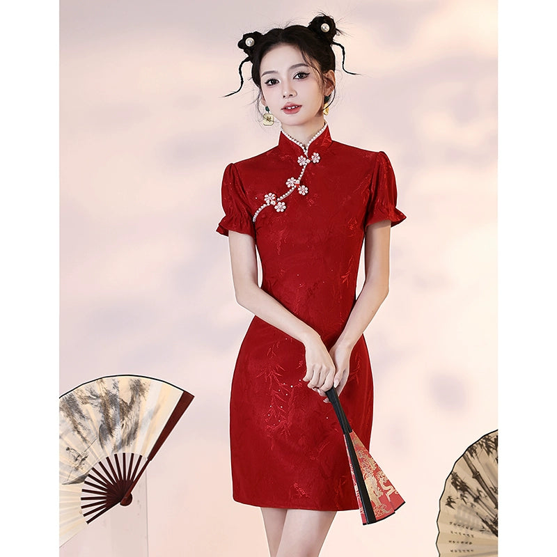 New Chinese Style Cheongsam Qipao Girlish Dressy Casual 31