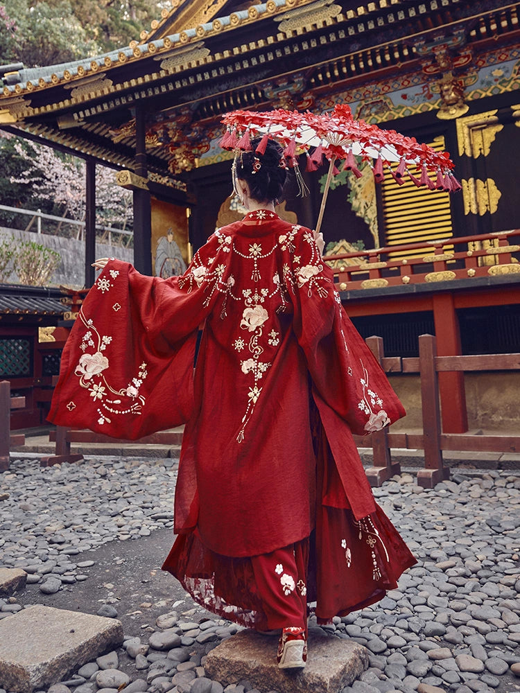 Mu Dan Guo Se : Ceremonial Codex Robe-Large Sleeve Shirt