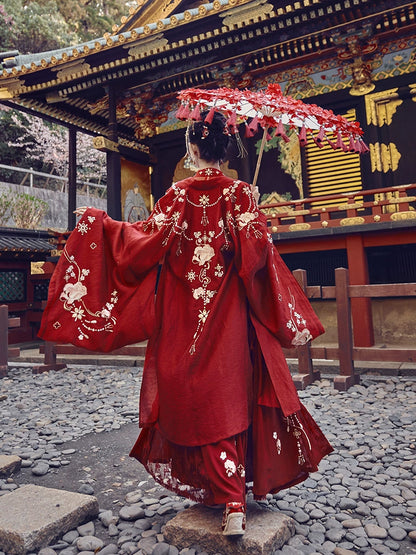 Mu Dan Guo Se : Ceremonial Codex Robe-Large Sleeve Shirt