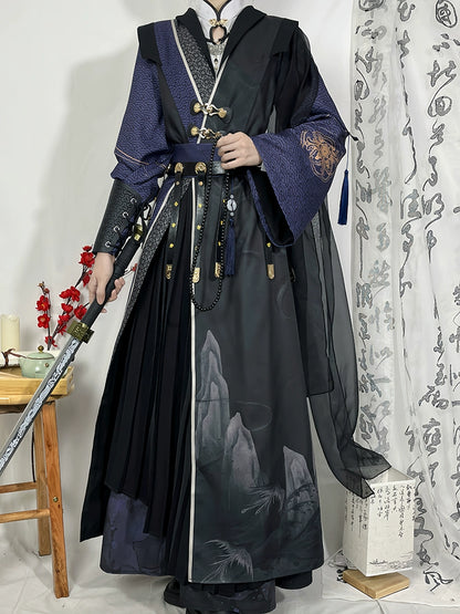 Flower Poetry Young Seedlings Men Unisex Hanfu