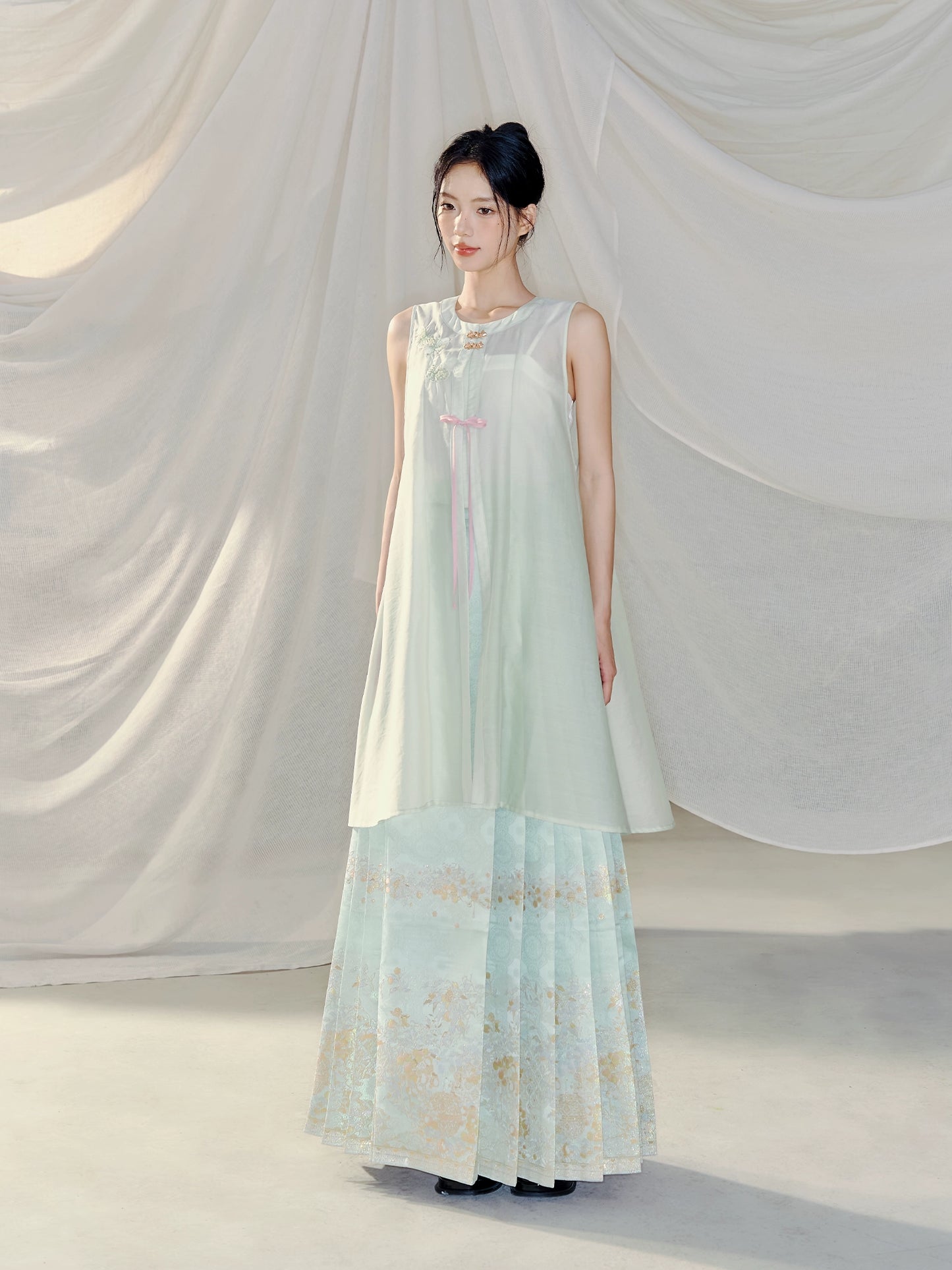 Lookbook Series Strings High-Grade Fabrics Ming Dynasty Girls Hanfu