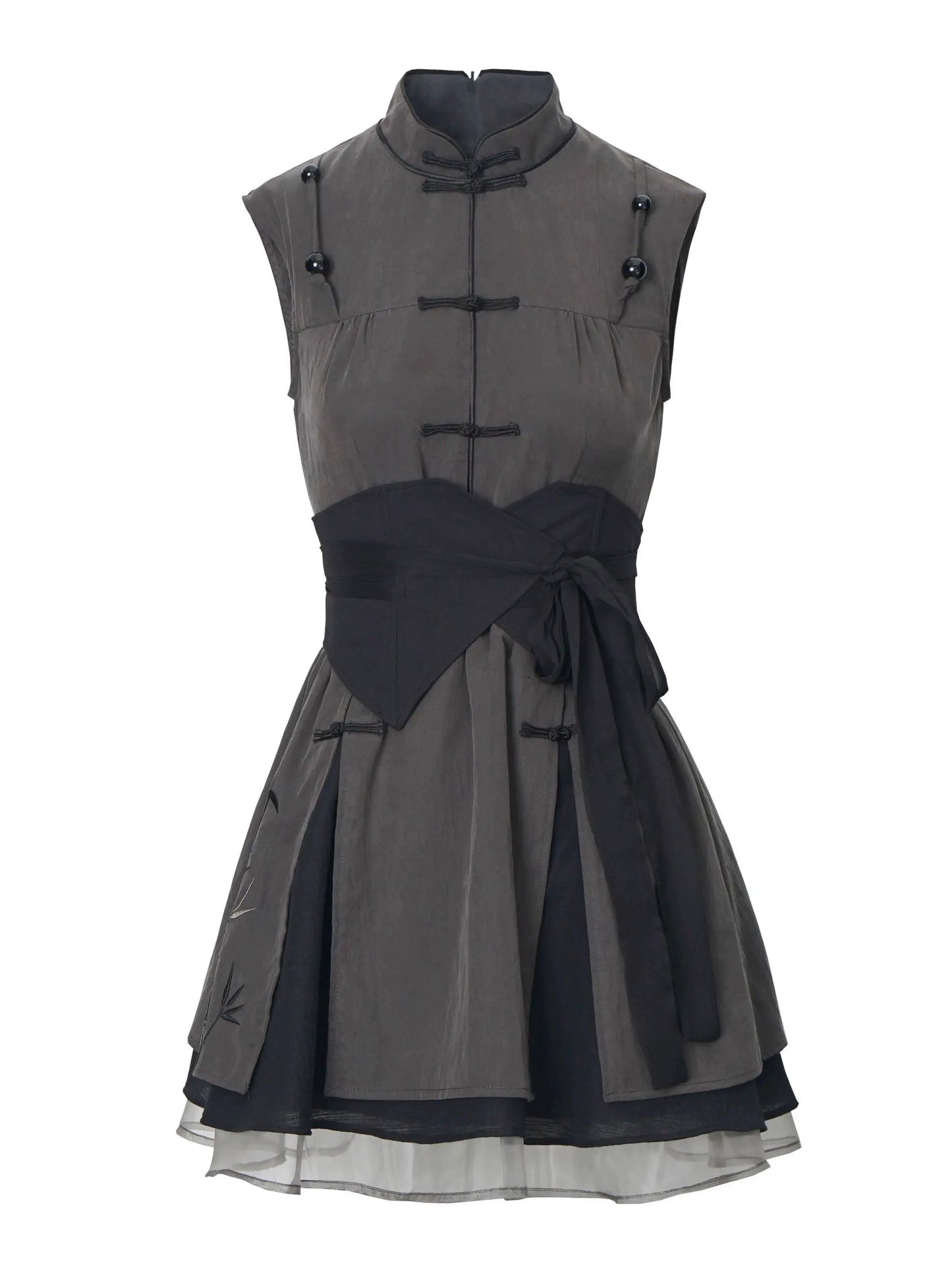 New Chinese Style Mix Slim Skirt Cool Sensation Suit
