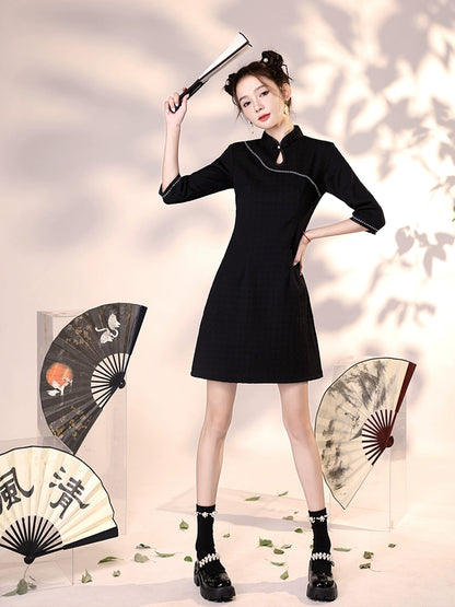 New Chinese Style Cheongsam Qipao Girlish Dressy Casual 3