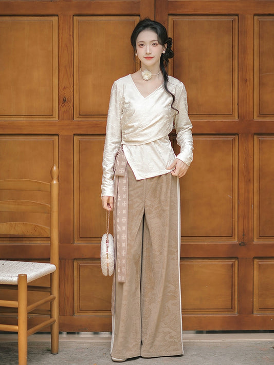 Hanshang Hualian Song Modern Hanfu Pants