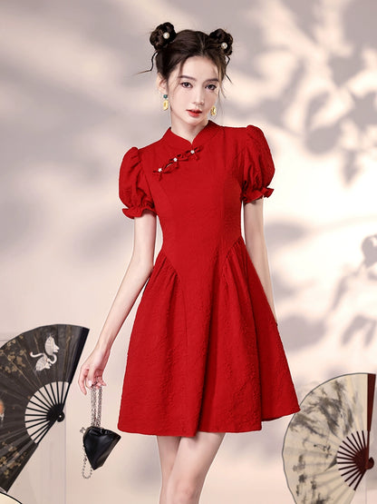 New Chinese Style Cheongsam Qipao Girlish Dressy Casual 4