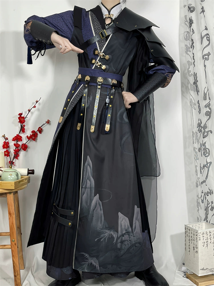 Flower Poetry Young Seedlings Men Unisex Hanfu