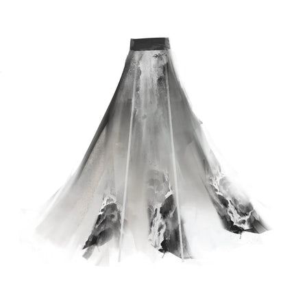 Wuxia Chic Series Ink Mist Gown