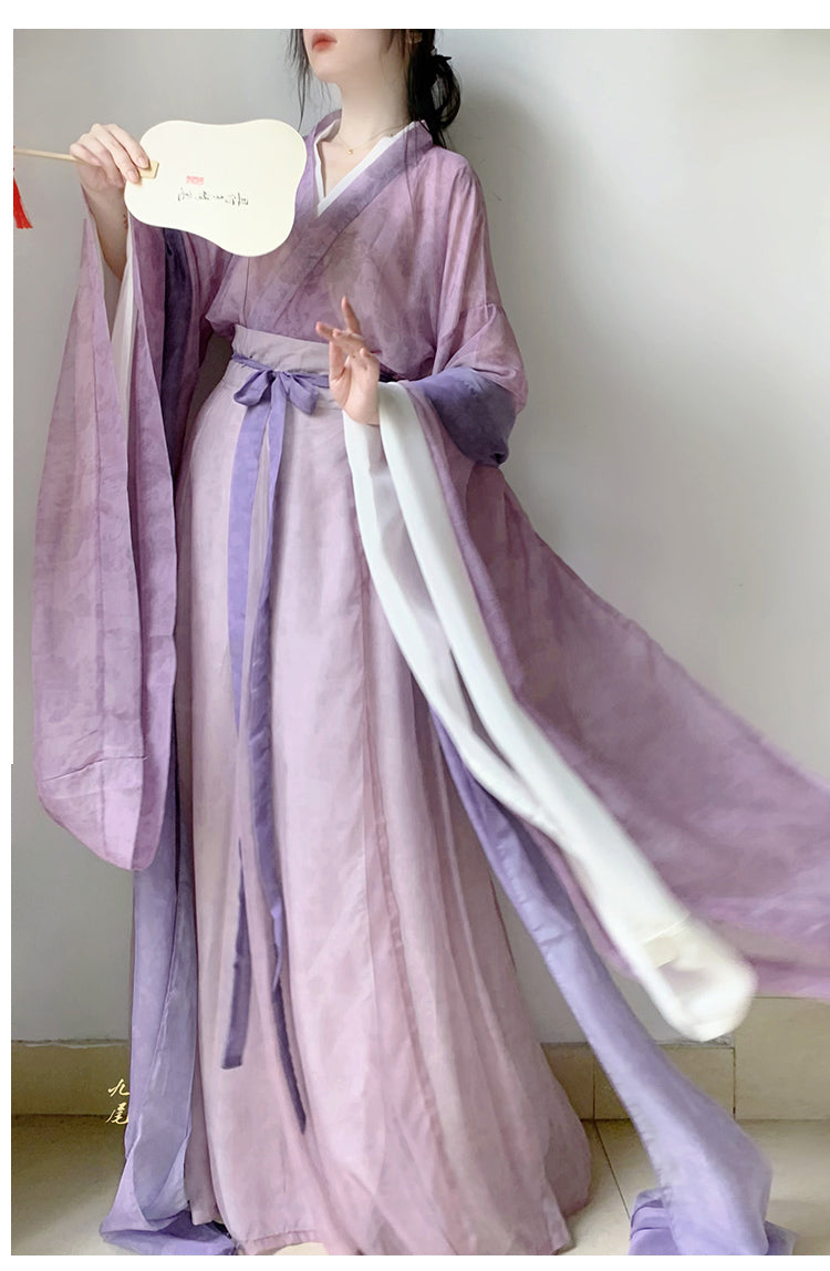 Wei and Jin Dynasties 烟雨 bapo Daxiuru Skirt Hanfu Dress