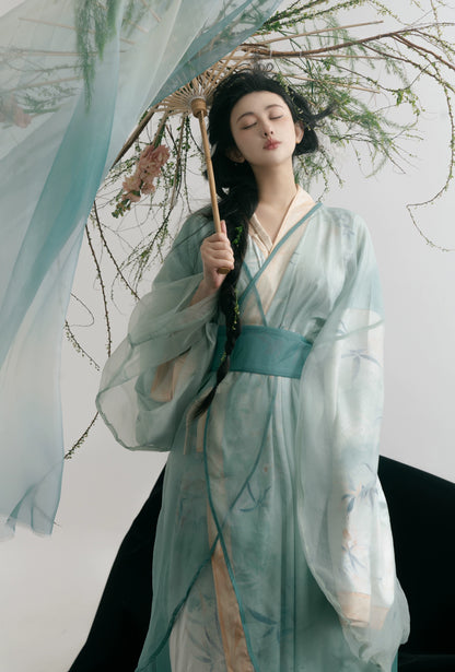 Lookbook Series Summer Autumn Hanfu Drunken Jade