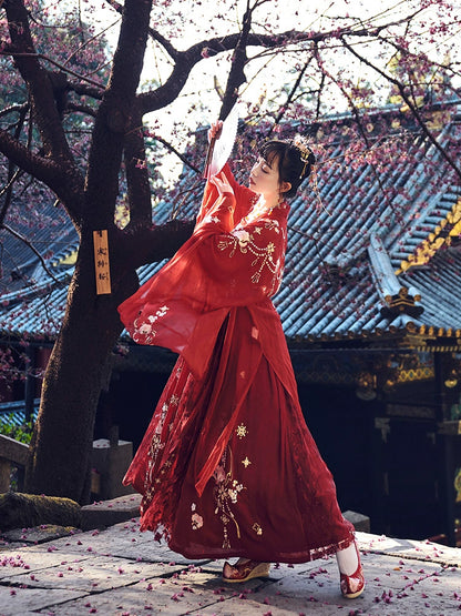 Mu Dan Guo Se : Ceremonial Codex Robe-Large Sleeve Shirt