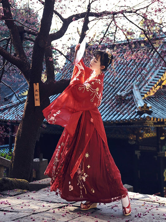 Mu Dan Guo Se : Ceremonial Codex Robe-Large Sleeve Shirt