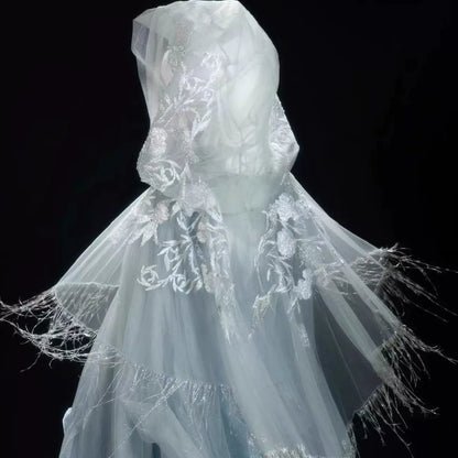 Oriental Aesthetics Series Frost Petal Hanfu Dress