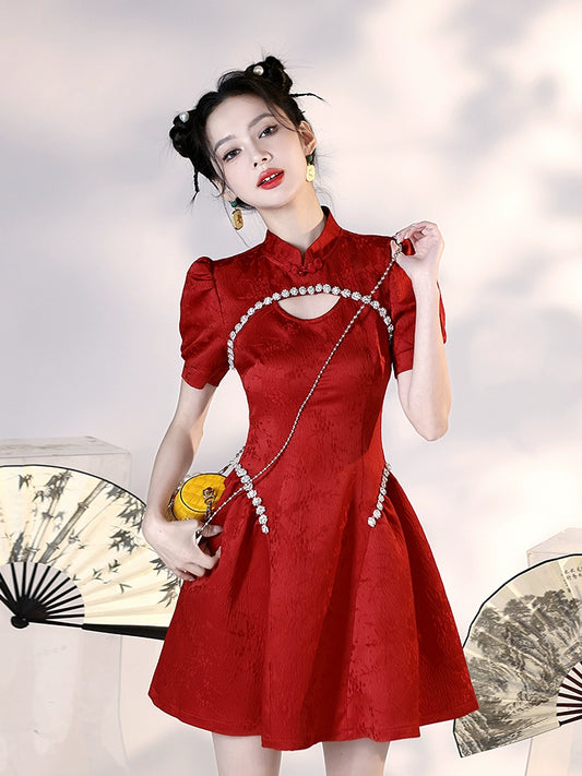 New Chinese Style Cheongsam Qipao Girlish Dressy Casual 50