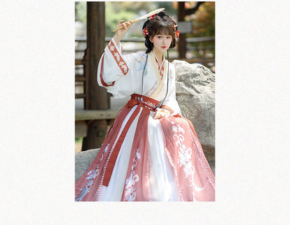 Colorful Clothes Wei Jin Handmade Hanfu Women's Original New