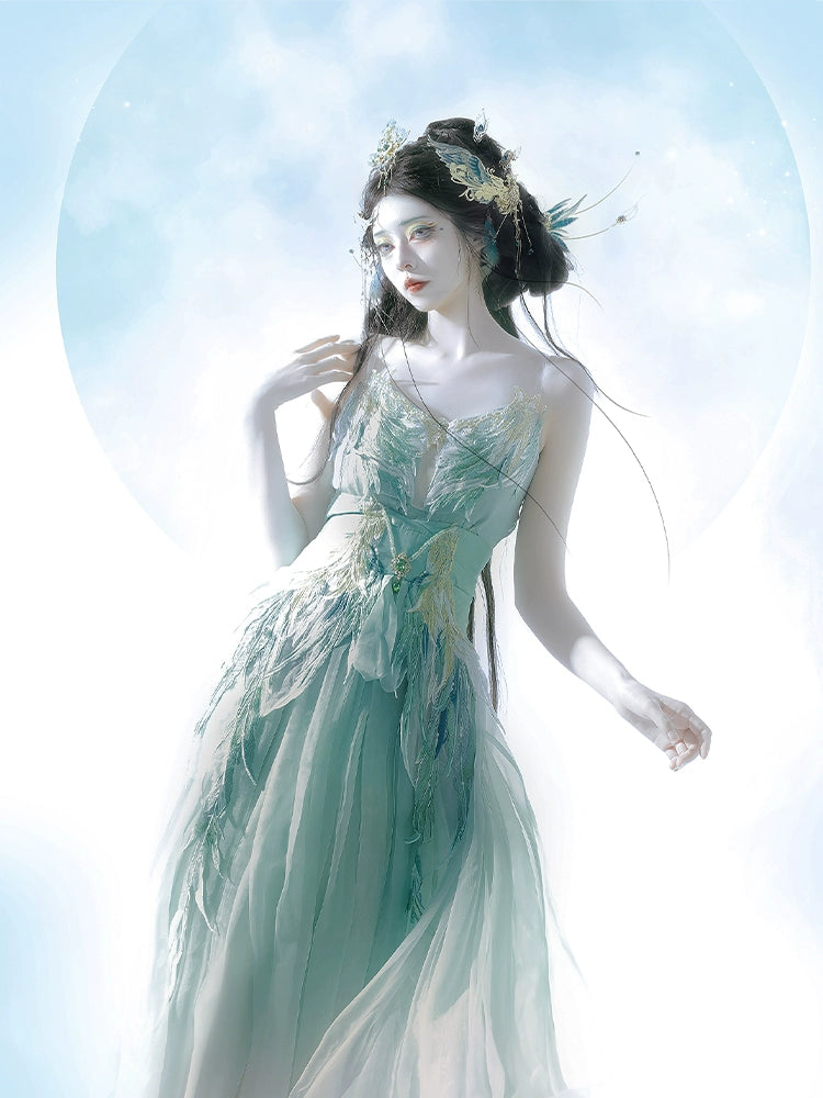 Mythology Series Aura Nix Embroidered Myrobalan Skirt Hanfu