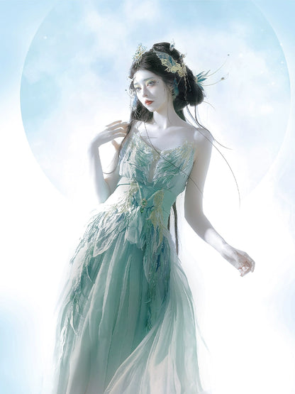 Mythology Series Aura Nix Embroidered Myrobalan Skirt Hanfu