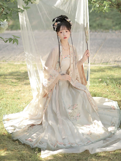 LOOKBOOK SERIES Song Dynasty Green Yellow Hanfu