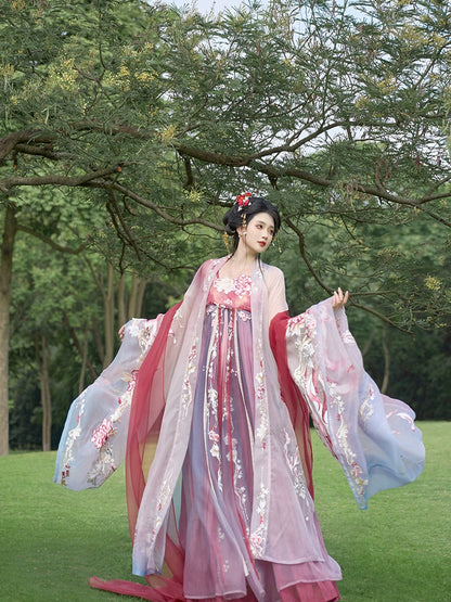 Ethereal Dreamscape Series Supreme Hanfu-Fox's Spring Awakening