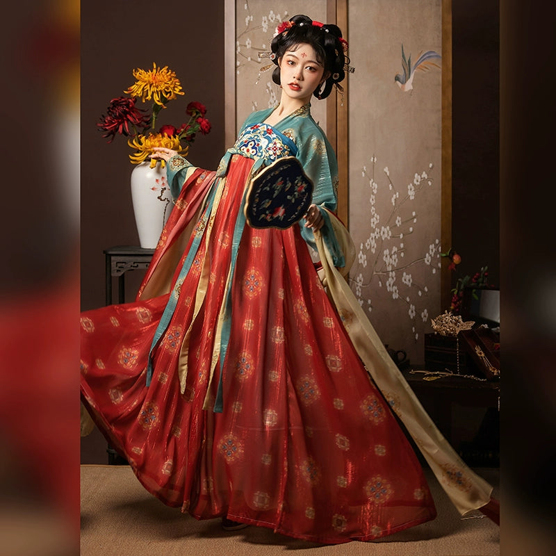 Women's Tang Dynasty Hanfu chest-length skirt 灼华 Summer