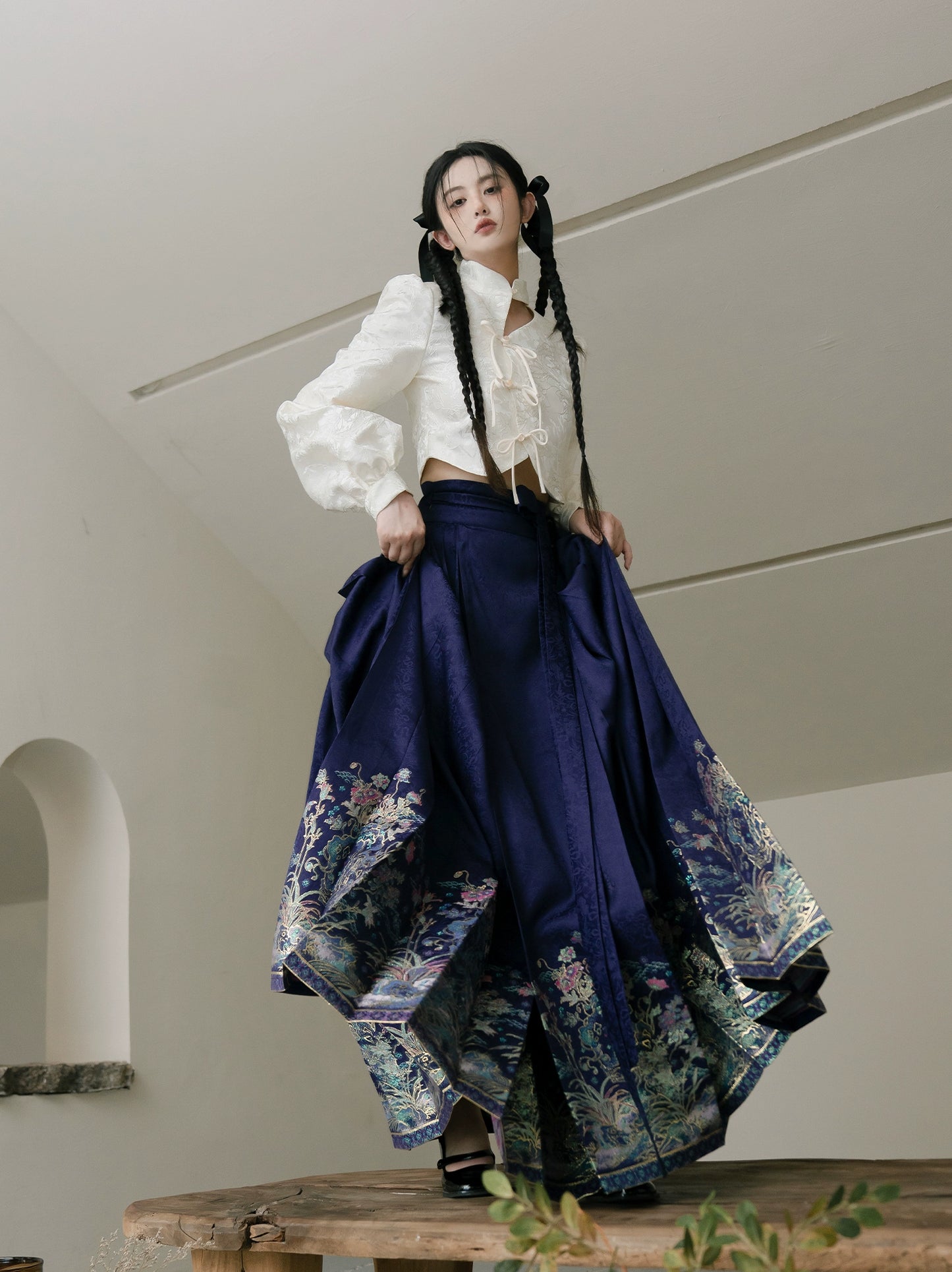 Lookbook Series Strings High-Grade Fabrics Ming Dynasty Hanfu Lady