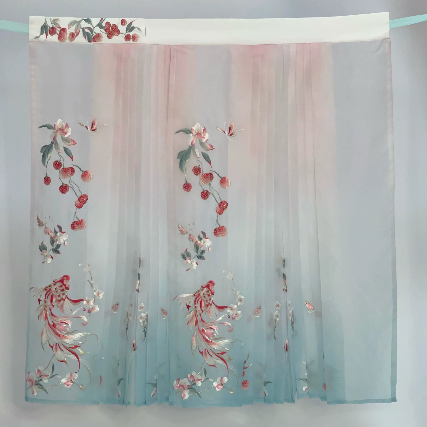 Haute Couture Series Woven Fabric Embroidered Hanfu Qing Huan Imperial Concubine's Smile Song Ming