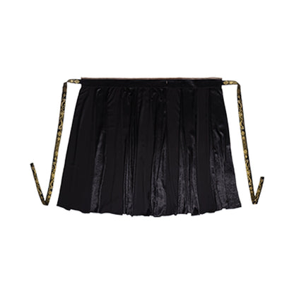 Dreams Black And Gold Tattered Skirt Autumn Style