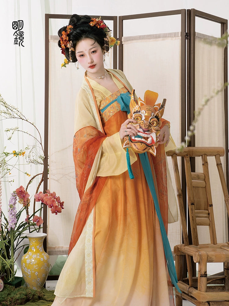 Lookbook Series Bright Mirror Hanfu Luoyang Dream Tang Dynasty Chest-Length Skirt