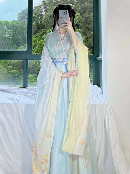 LOOKBOOK SERIES Wei Jin Long-Sleeved Shirt Hanfu