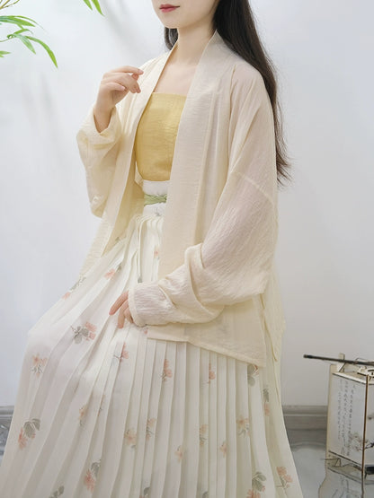 Lookbook Series Song Dynasty Airplane Sleeves Summer Autumn Hanfu