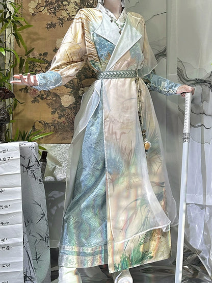 Flower Poetry Unisex Hanfu Ceruplume