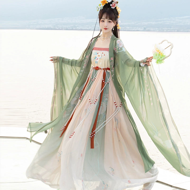 Original Hanfu Women Tang Dynasty Myrobalan Skirt