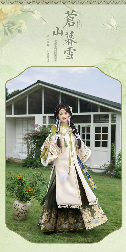 Lookbook Series Cangshan Dusk Snow Winter Hanfu