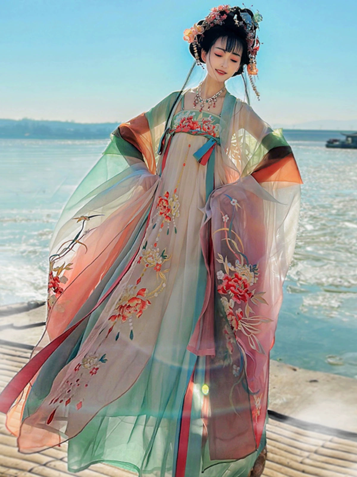 LOOKBOOK SERIES Tang Dynasty Large Sleeves Shirt Hanfu