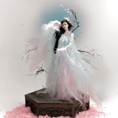 Haute Couture Series Woven Fabric Embroidered Hanfu Qing Huan Moon Goddess Tang