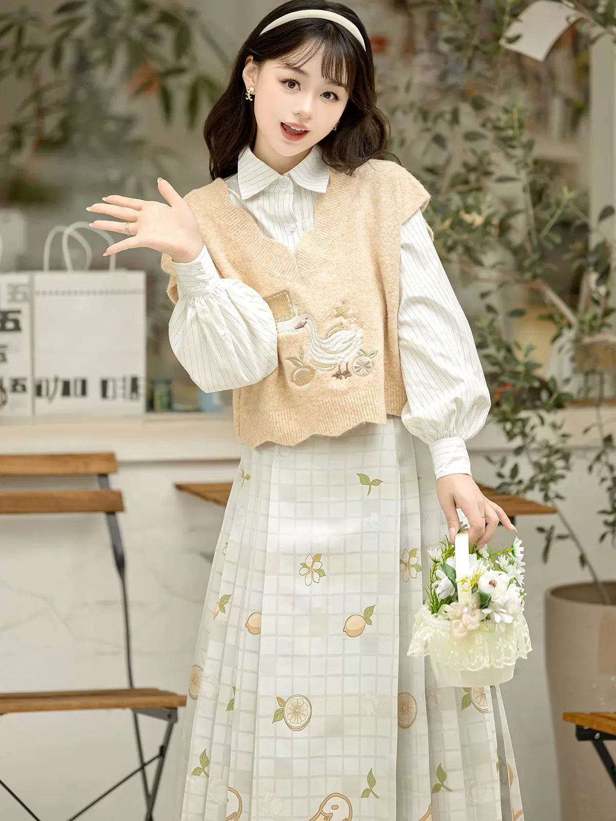 Neverland Series Han Elements Modern Hanfu Lemon Duck