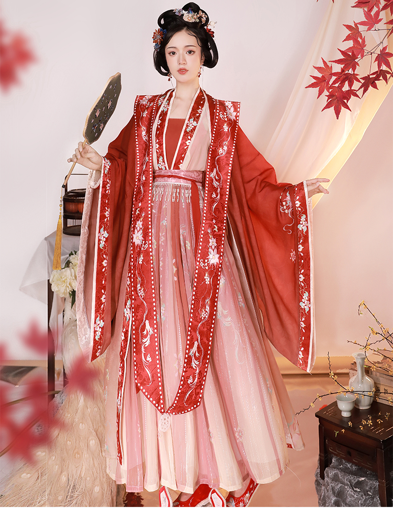 LOOKBOOK SERIES Song Dynasty Red Yellow Hanfu