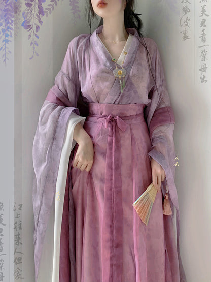 Wei and Jin Dynasties 烟雨 bapo Daxiuru Skirt Hanfu Dress