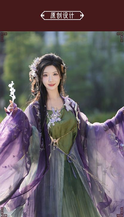 Twelve Flower Goddesses Series Iris Hanfu Dress